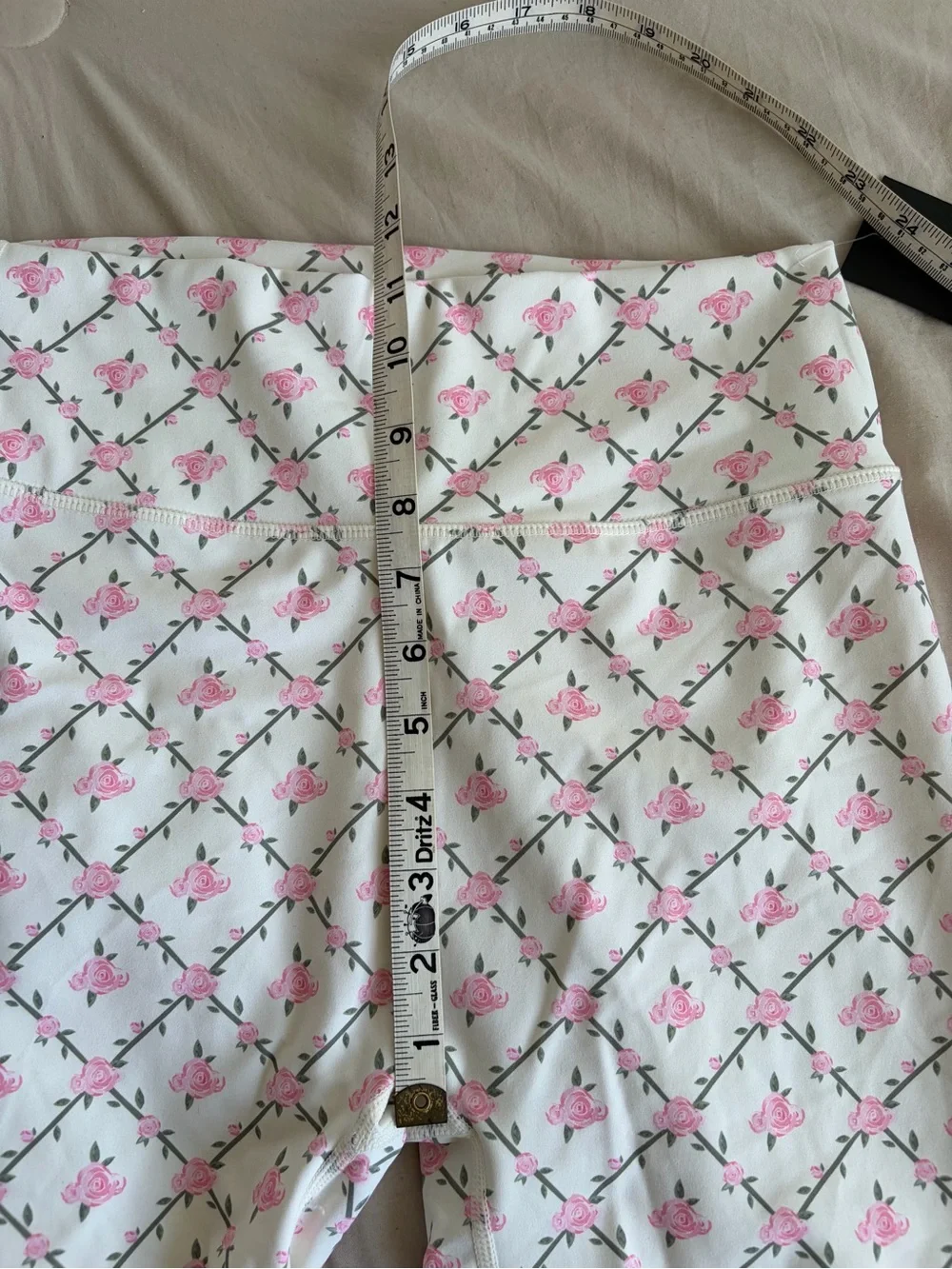 NWT Astoria Activewear Floral Rose Trellis High Waist Bike Shorts XL
